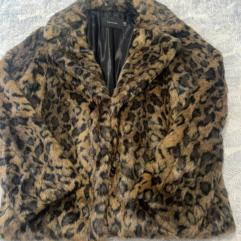 Tahari faux fur jacket . New- Heavy , Warm Jacket